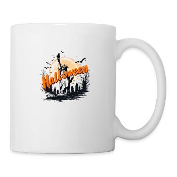 Statue de la Liberté Halloween | Effrayant NYC H - Mug blanc - blanc - Droite
