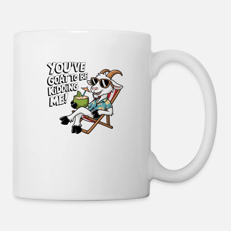 Tu as de la chèvre pour te moquer de moi ! - Mug blanc - blanc