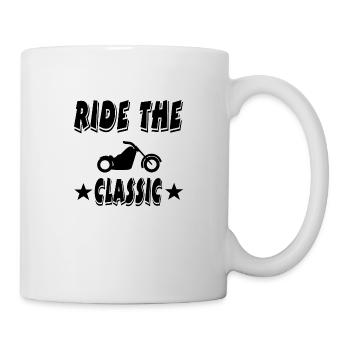 Motocyclette - Mug blanc - blanc - Droite
