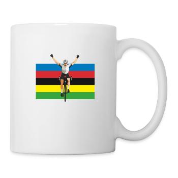 Vélo et cycliste - Mug blanc - blanc - Droite