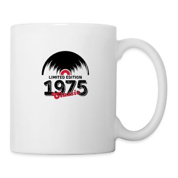 Limitierte Auflage 1975 Klassisches Vinyl - Tasse - Weiß - Rechts