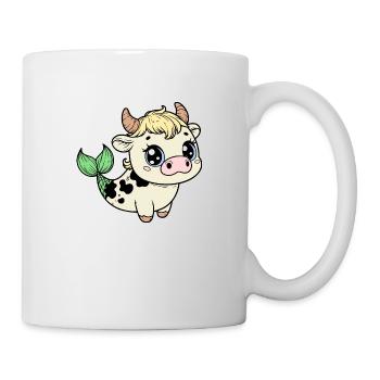 Mignon lamantin vache - Mug blanc - blanc - Droite