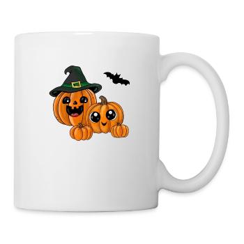 Halloween Kürbisse - Tasse - Weiß - Rechts