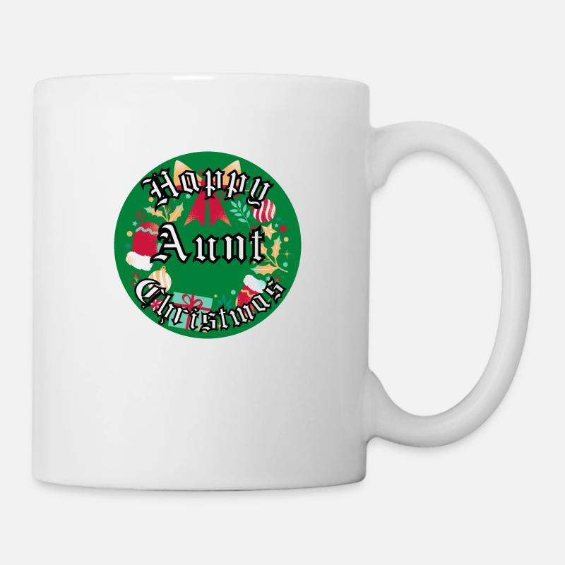 Joyeux Noël Tante - Mug blanc - blanc