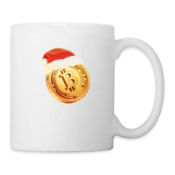 Christmas Bitcoin Design – Crypto Christmas - Mug - white - Right