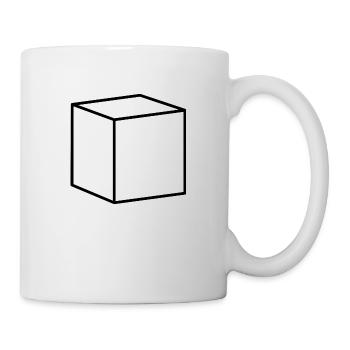 Black cube - Mug - white - Right