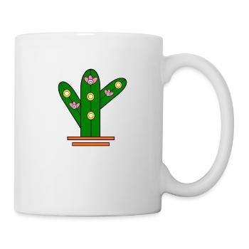 Glowing cactus - Tasse - Weiß - Rechts
