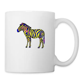 Zebra - Tasse - Weiß - Rechts