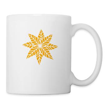 Small Star Leaf Brown Pretty Autumn Leaves - Mug - white - Right