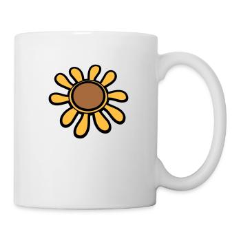 Small Sunflower Sun Flower Pretty Flower - Mug - white - Right