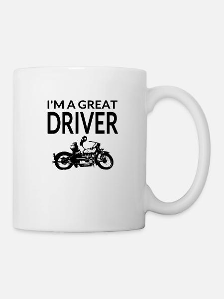 Motorrad - Tasse - Weiß