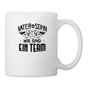 Father and son, we are a team - Mug - white - Right
