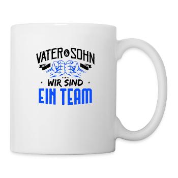 Father and son, we are a team - Mug - white - Right