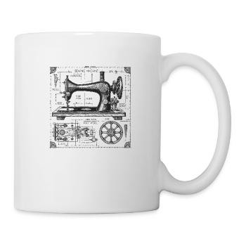 Sewing machine - Mug - white - Right