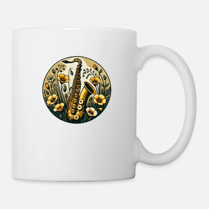 Saxophone - Mug blanc - blanc