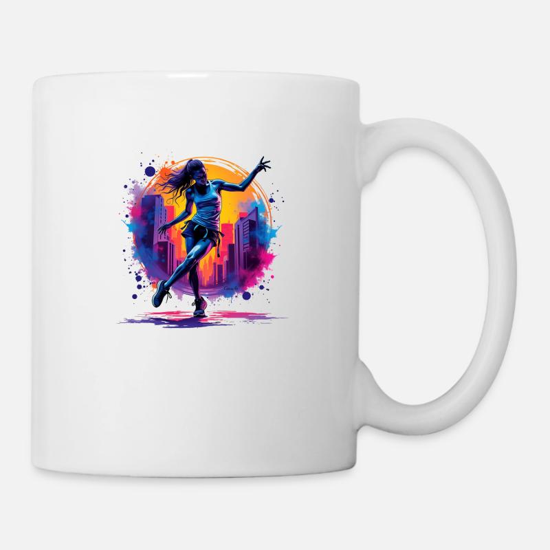 femme hip hop - Mug blanc - blanc