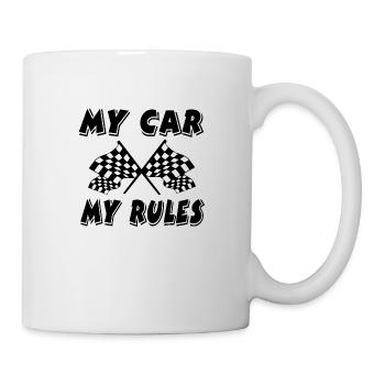 Voiture - Mug blanc - blanc - Droite