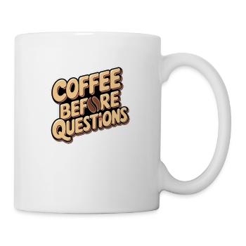 Coffee Before Questions 12 - Tasse - Weiß - Rechts