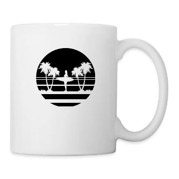 Surf Planche de surf Surfeur Sports nautiques - Mug blanc - blanc - Droite