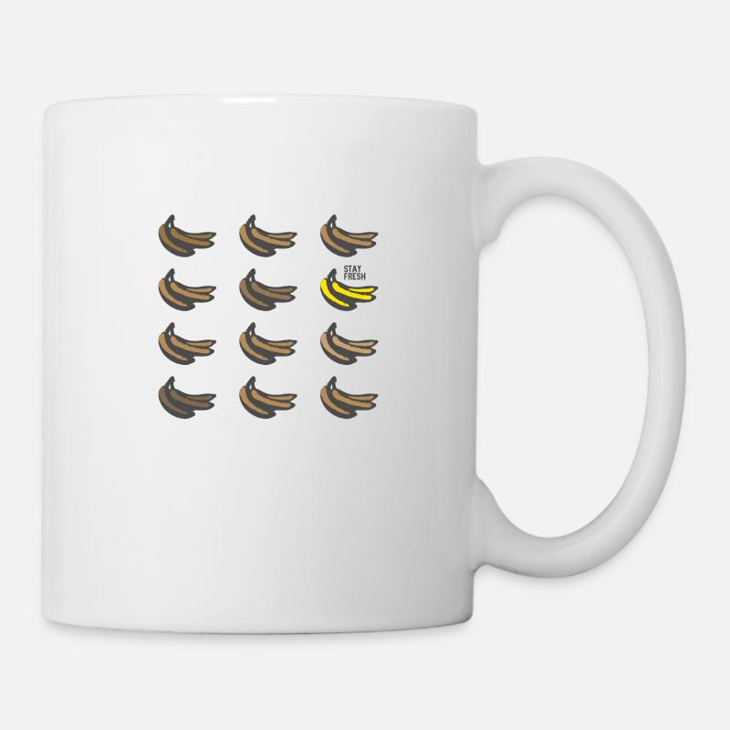Bananen Stil - Stay Fresh - Tasse - Weiß