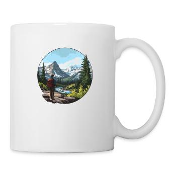 La nature à l’état pur : votre aventure en montagne vous attend ! - Mug blanc - blanc - Droite