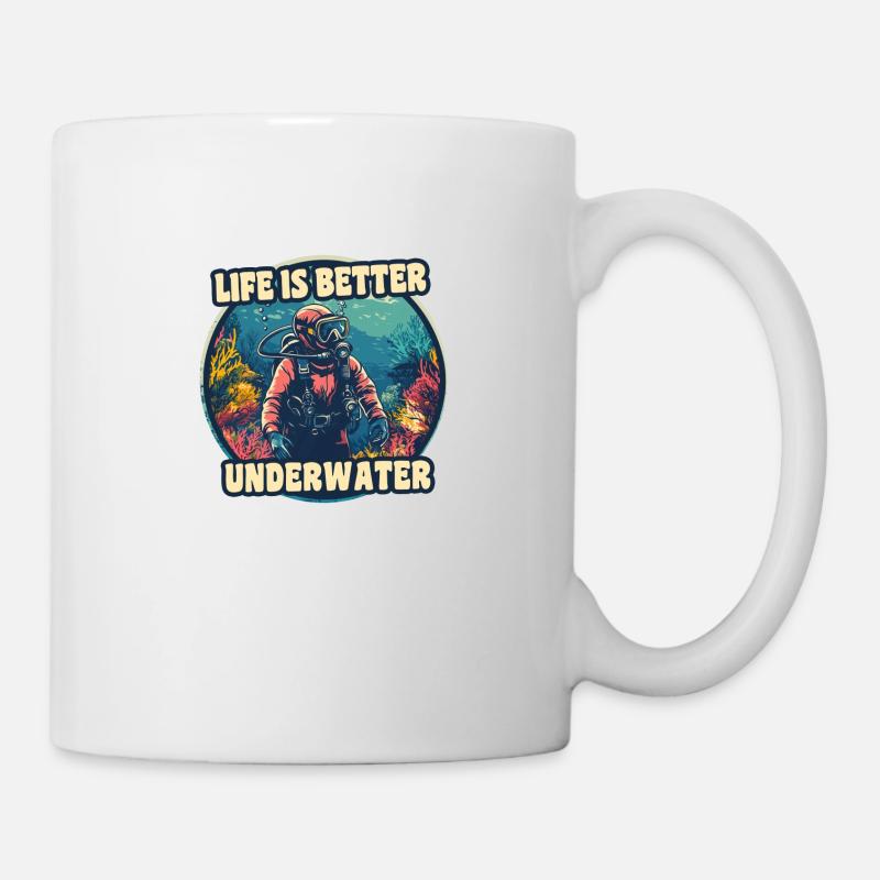 Life is better underwater 3 - Mug - white