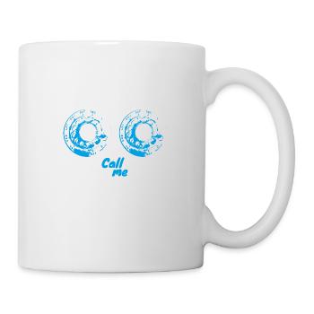 Romantic phone - blue version - Mug - white - Right