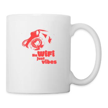 No Wifi, just Vibes - variant red - Mug - white - Right
