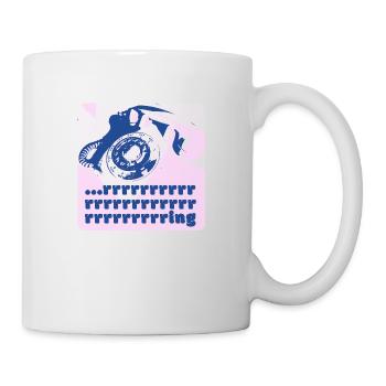 Retro Phone - "Rrrrrrring" - Mug - white - Right