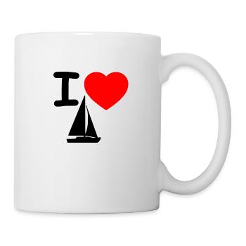 Voile - Mug blanc - blanc - Droite