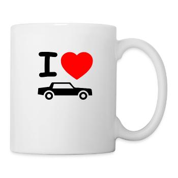 Auto - Tasse - Weiß - Rechts