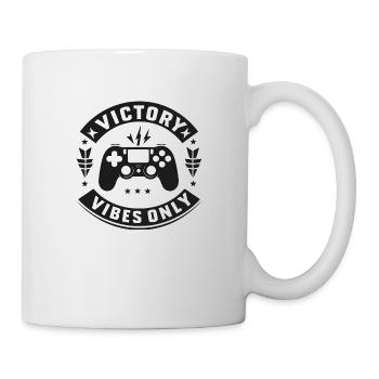 Vibrations de victoire uniquement - Mug blanc - blanc - Droite