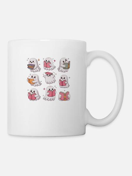 Fantômes Lecteurs - Mignon et Drôle"Tasse Original - Mug blanc - blanc