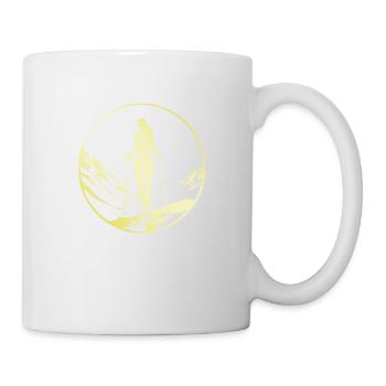 Nordic Walking Woman - Mug - white - Right