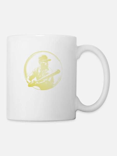 Baseball Mann - Tasse - Weiß