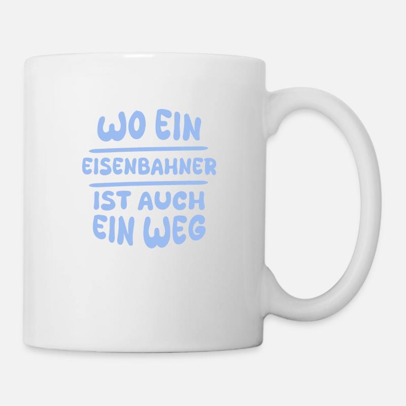 Eisenbahner Eisenbahner - Tasse - Weiß