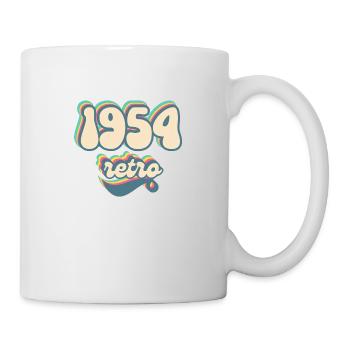 1954 retro idée cadeau - Mug blanc - blanc - Droite