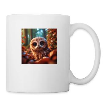Cute owl - Mug - white - Right
