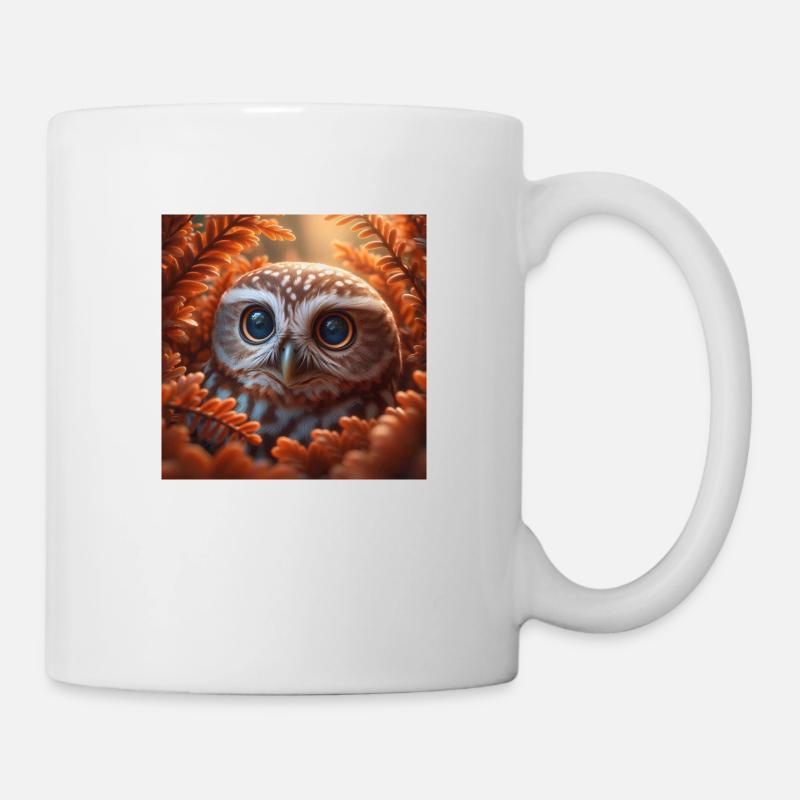 Autumn owl - Mug - white