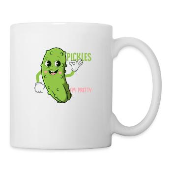 Feed Me Pickles & Tell Me I'm Pretty Cucumber Vega - Tasse - Weiß - Rechts