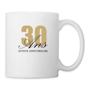 Joyeux anniv 30 ans - Mug blanc - blanc - Droite