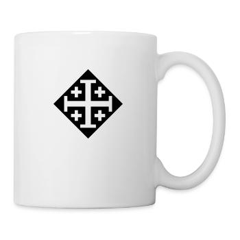Jerusalem cross - Mug - white - Right