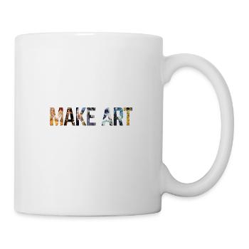 Eat Sleep Make Art Repeat Unique Artsy Gift - Mug - white - Right