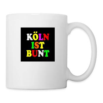 Köln ist bunt - Tasse - Weiß - Rechts