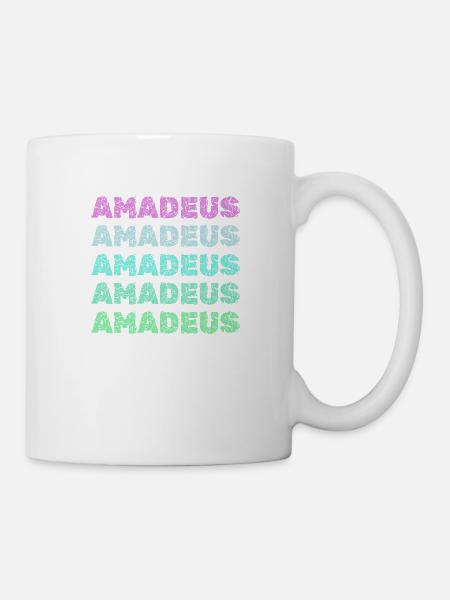 Amadeus als Amadeus - Tasse - Weiß