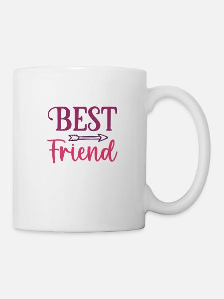 t shirt meilleure amie - Mug blanc - blanc