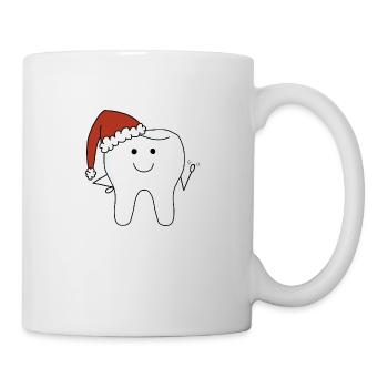 Weihnachtszahn - Tasse - Weiß - Rechts
