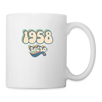 1958 Retro Geschenkidee - Tasse - Weiß - Rechts