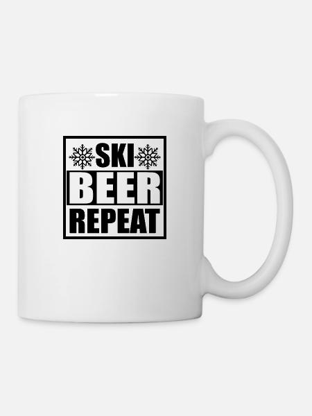 Skiing Ski motif for skiers Skiers - Mug - white