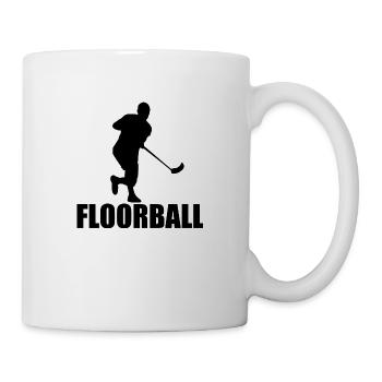 Floorball Ballsport Innebandy Unihockey - Tasse - Weiß - Rechts